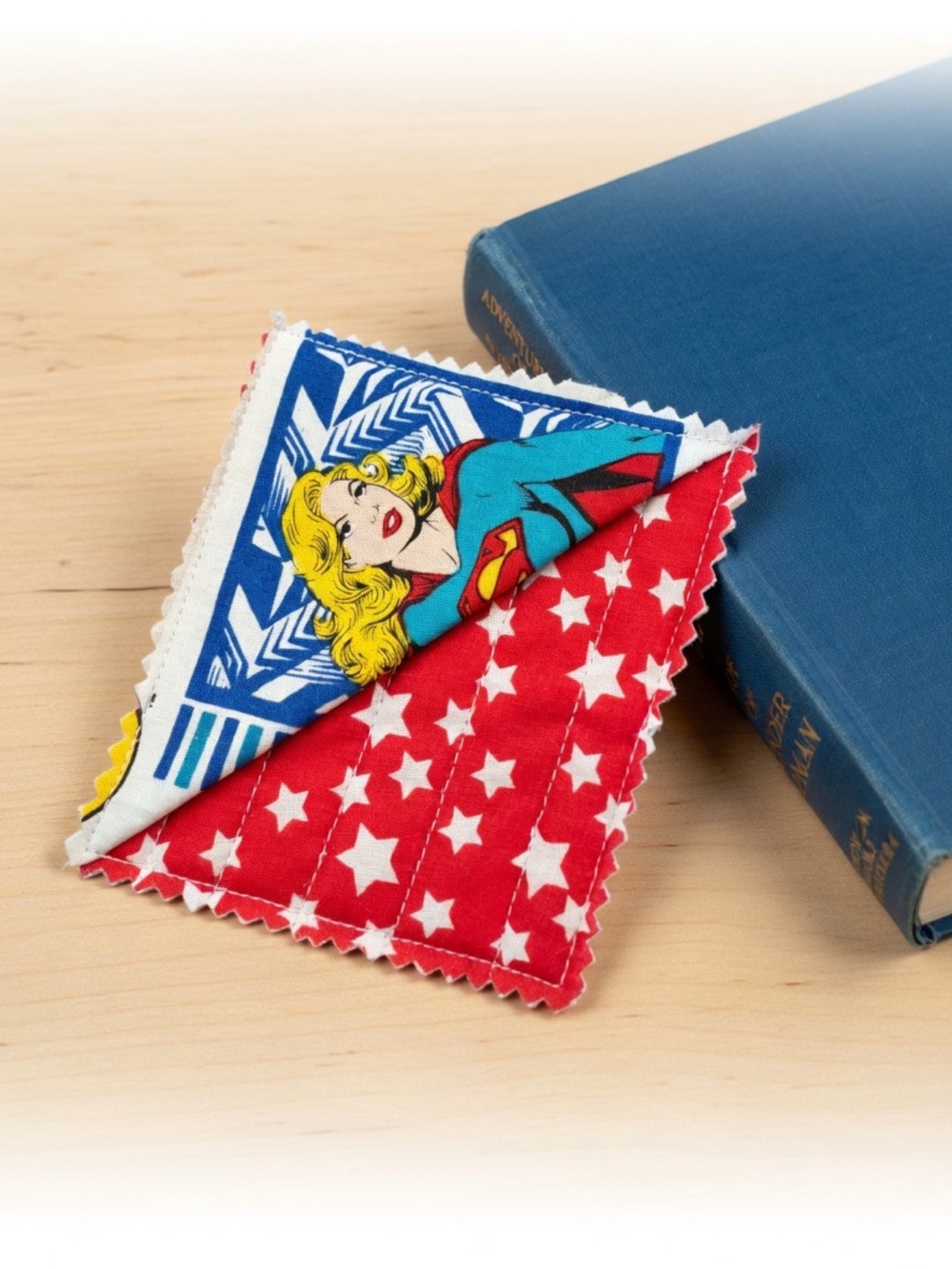 Handmade Superhero corner bookmark supergirl Wonder Woman